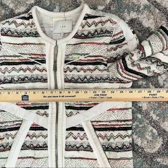 Iro Womens Elomi Zip-Front multicolor Jacket size small - Picture 12 of 16